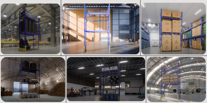 The Industrial RACKING's Locations : a multitude of possibilities